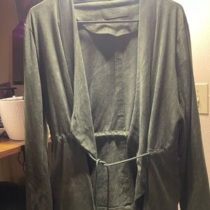 Blank NYC Olive Green Suede Jacket